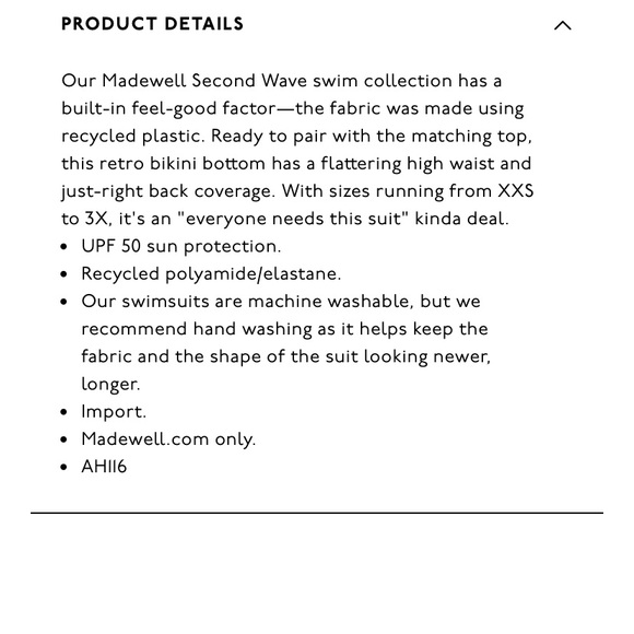 Madewell Second Wave Bikini Set Mix and Match - Picture 9 of 10